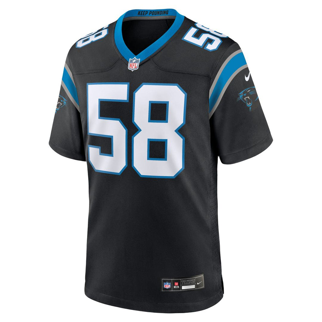 Thomas Davis Sr. Carolina Panthers Team Retired Game Jersey - Black