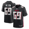 Jack Nelson Atlanta Falcons Team Game Jersey - Black