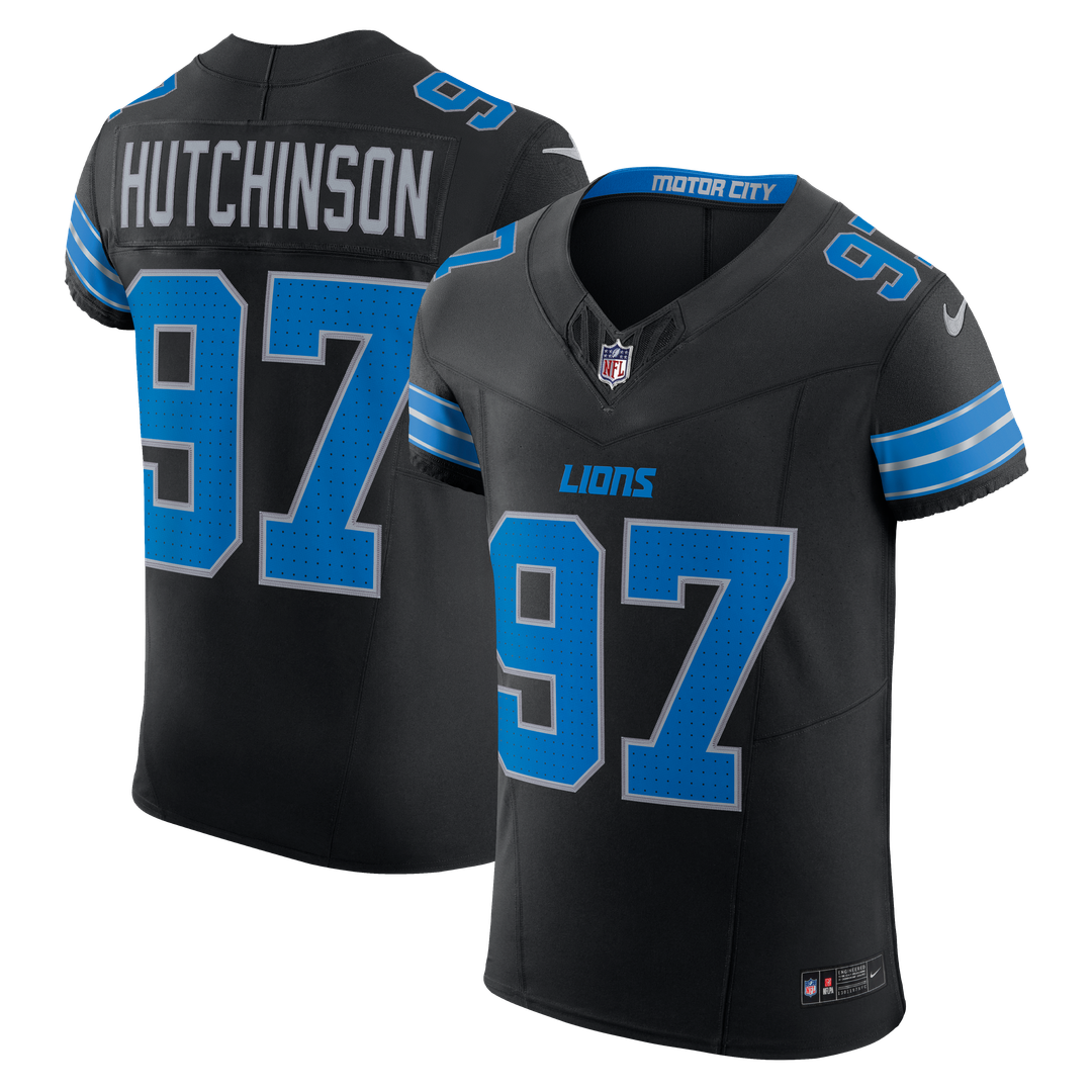 Aidan Hutchinson Detroit Lions Team Vapor F.U.S.E. Elite Jersey - Blue