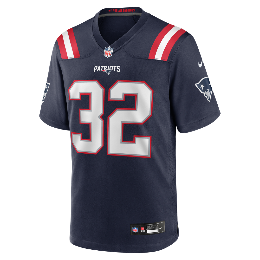 TreVeyon Henderson New England Patriots 2025 NFL Draft Game Jersey - Navy