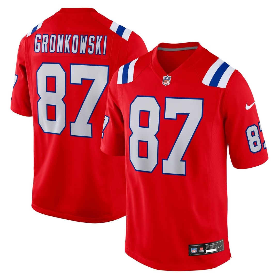 Rob Gronkowski New England Patriots Team Retired Player Game Jersey - Navy