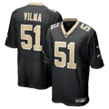 Jonathan Vilma New Orleans Saints Game Retired Player Jersey - Black