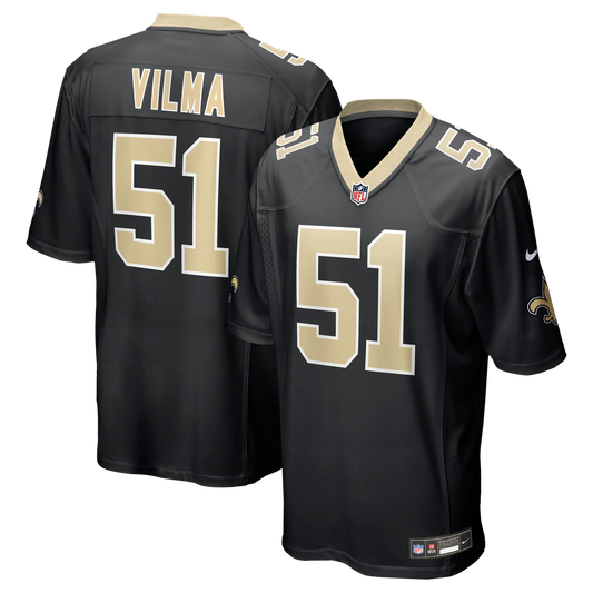 Jonathan Vilma New Orleans Saints Game Retired Player Jersey - Black