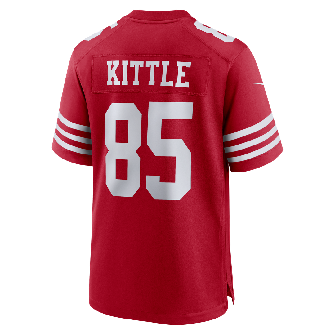 George Kittle San Francisco 49ers 80th Anniversary Game Jersey - Scarlet