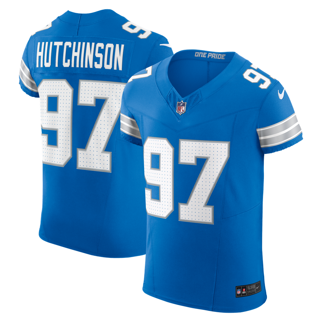 Aidan Hutchinson Detroit Lions Team Vapor F.U.S.E. Elite Jersey - Blue