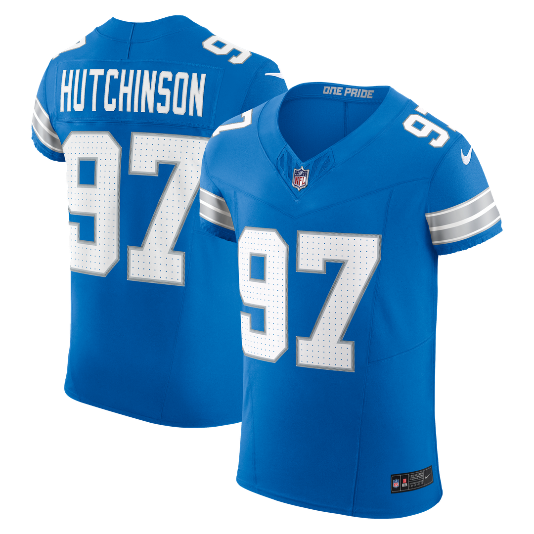 Aidan Hutchinson Detroit Lions Team Vapor F.U.S.E. Elite Jersey - Blue