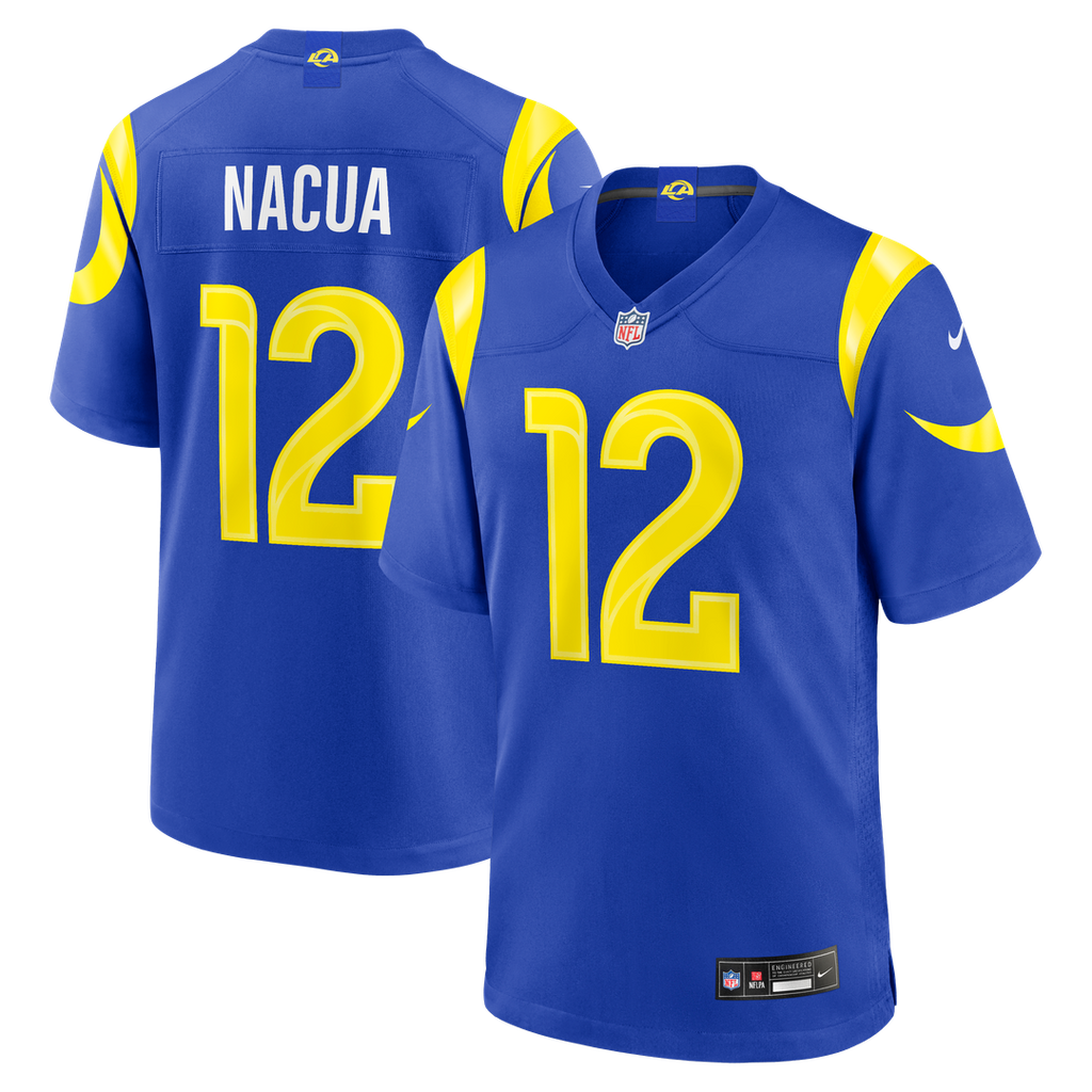Puka Nacua Los Angeles Rams Team Game Player Jersey - Royal