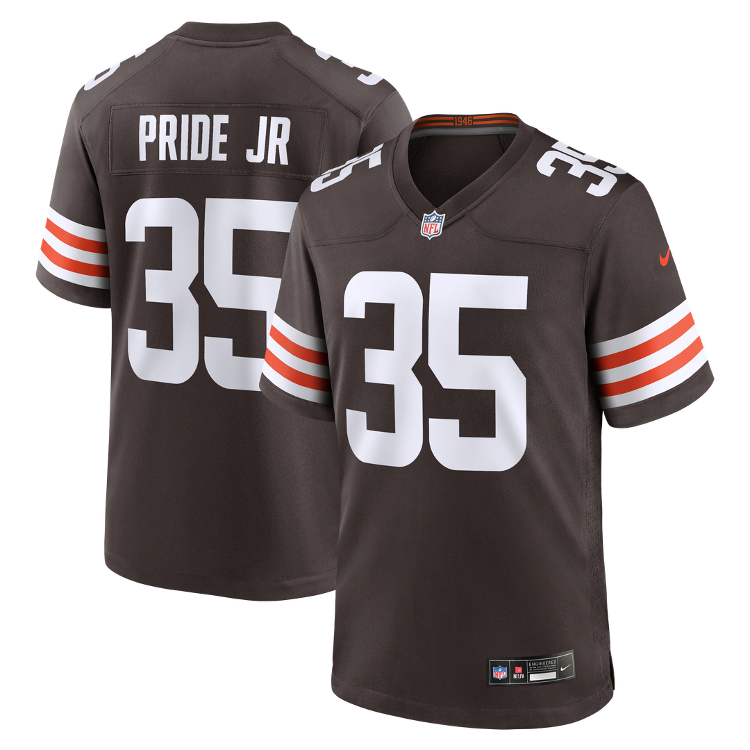 Toriano Pride Jr. Cleveland Browns Team Game Jersey - Brown