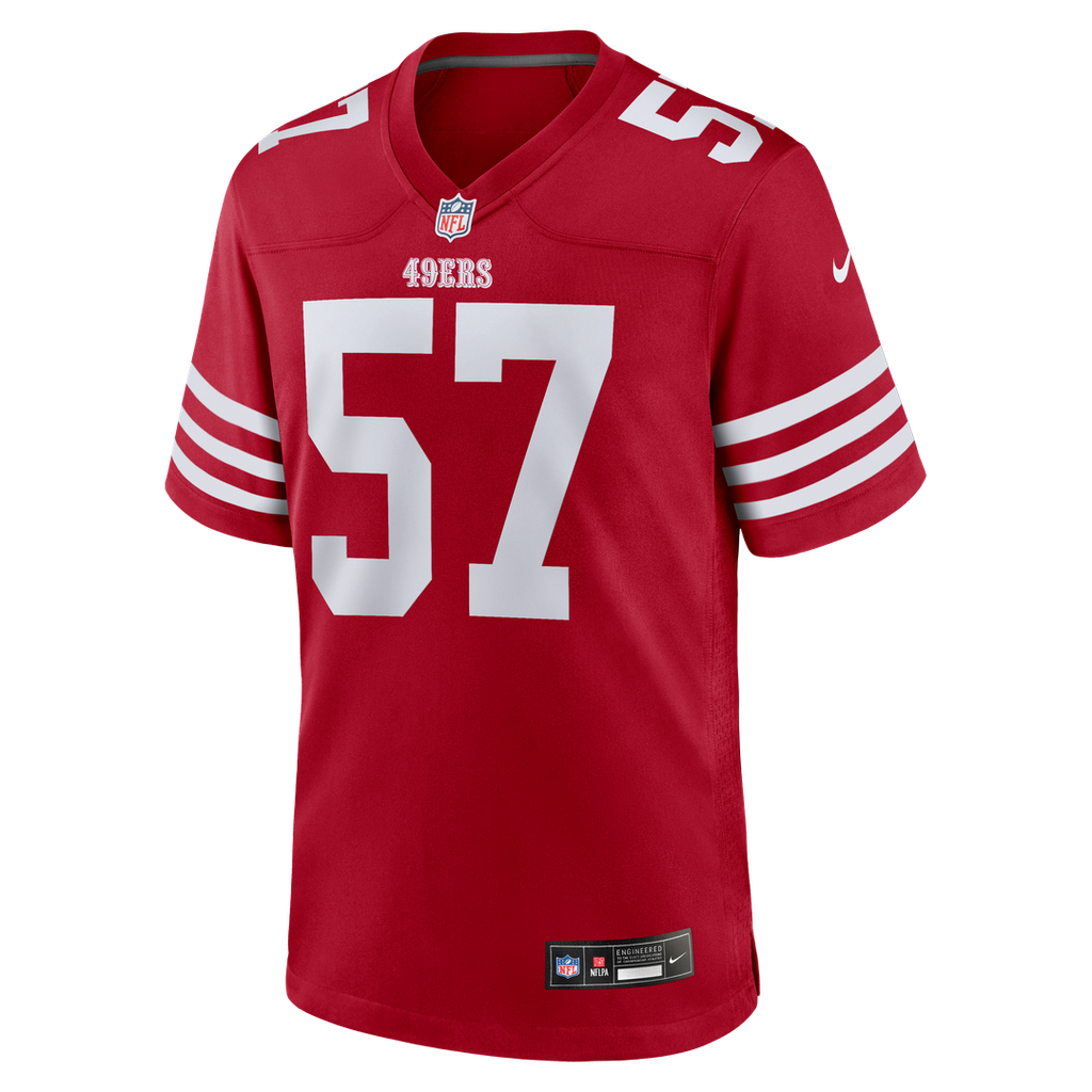 Luke Gifford San Francisco 49ers Team Game Jersey - Scarlet