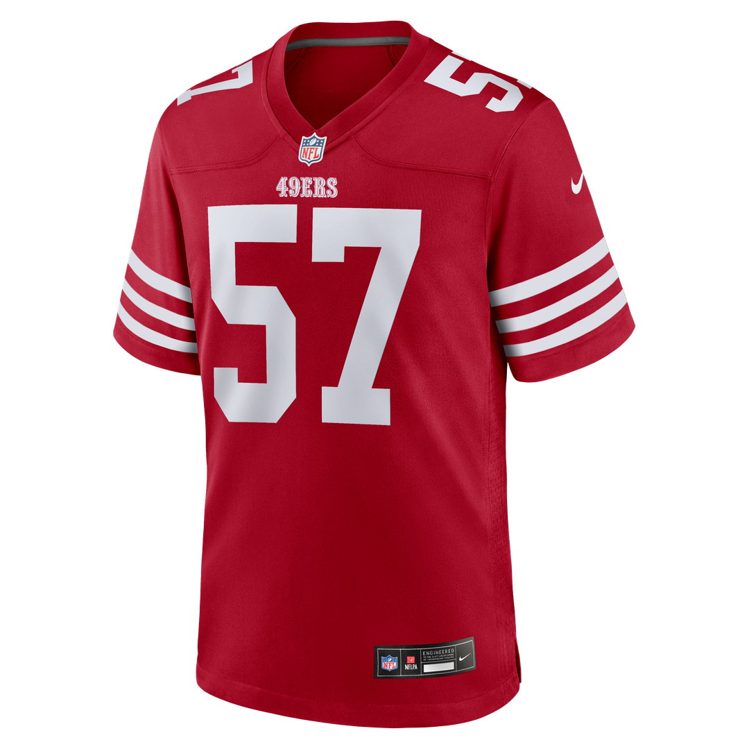 Luke Gifford San Francisco 49ers Team Game Jersey - Scarlet
