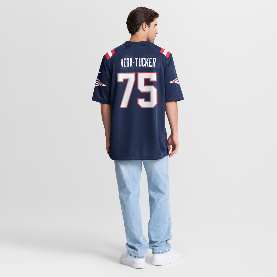 Alijah Vera - Tucker New England Patriots Team Game Jersey - Navy