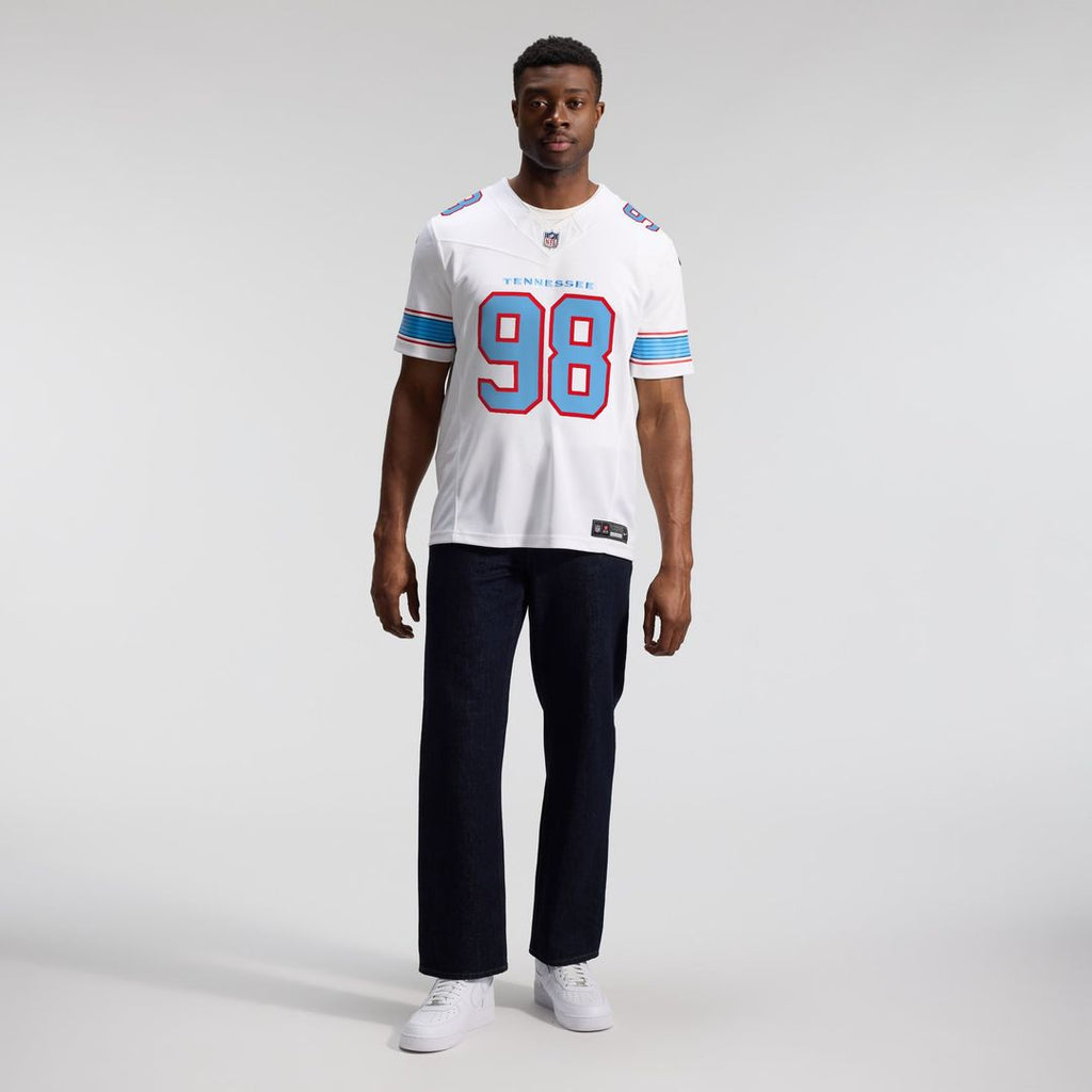 Jeffery Simmons Tennessee Titans Team Vapor F.U.S.E. Stitched Limited Jersey - Light Blue