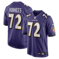 Andrew Vorhees Baltimore Ravens Team Game Jersey - Purple