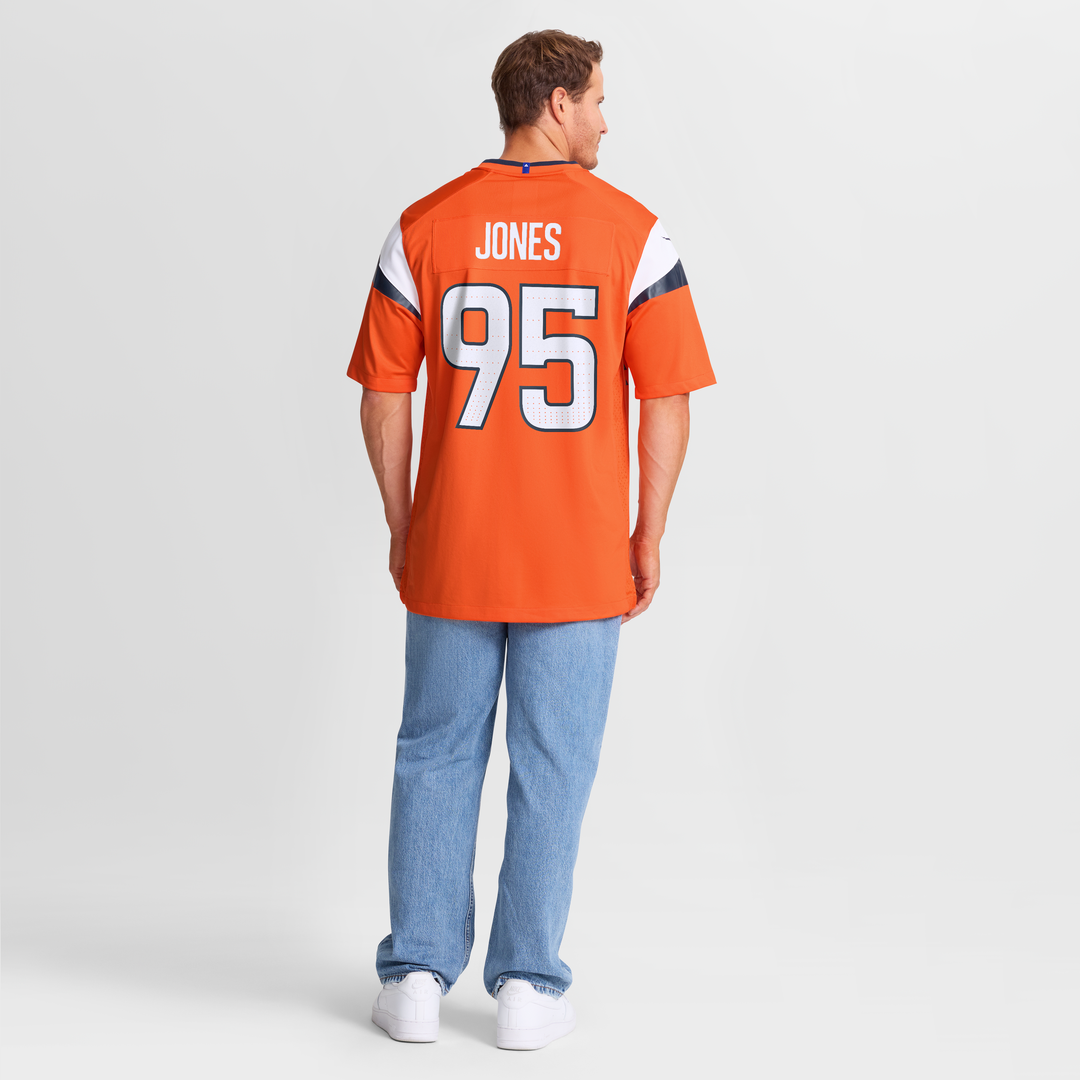 Sai'vion Jones Denver Broncos Team Game Jersey - Orange