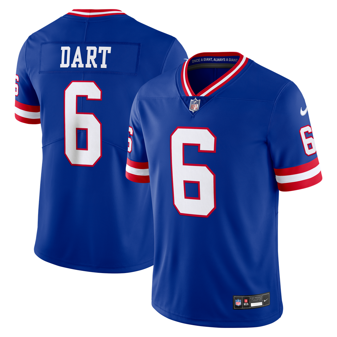 Jaxson Dart New York Giants Legacy Vapor Untouchable Stitched Limited Jersey - Royal