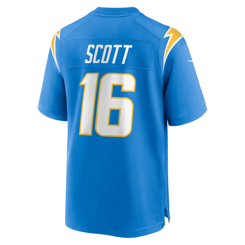JK Scott Los Angeles Chargers Game Jersey - Powder Blue