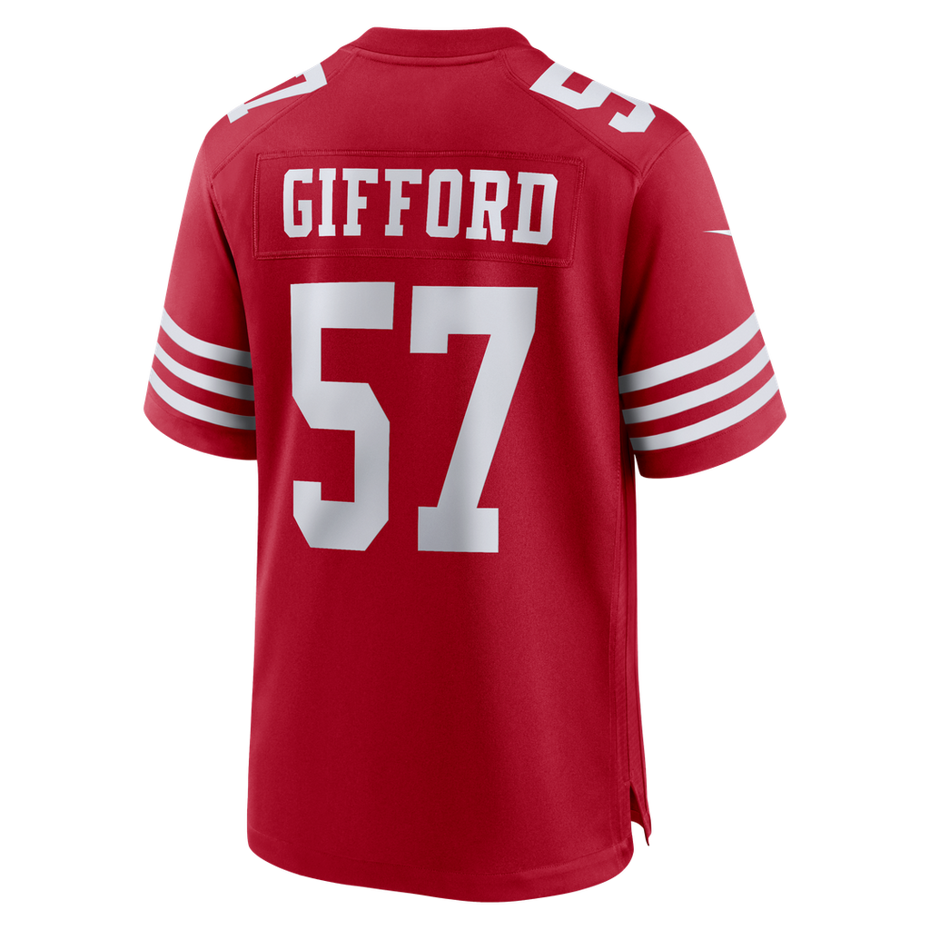 Luke Gifford San Francisco 49ers Team Game Jersey - Scarlet