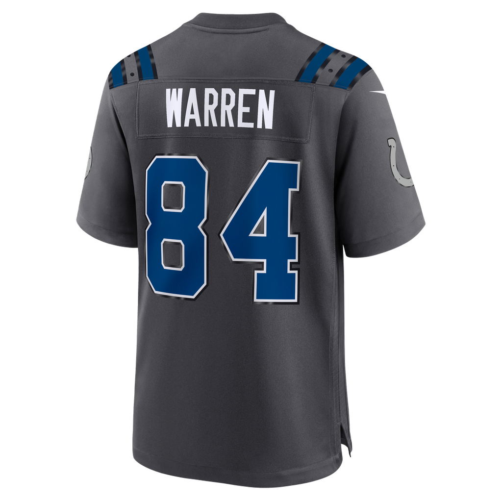 Tyler Warren Indianapolis Colts 2026 Rivalries Collection Game Jersey - Anthracite