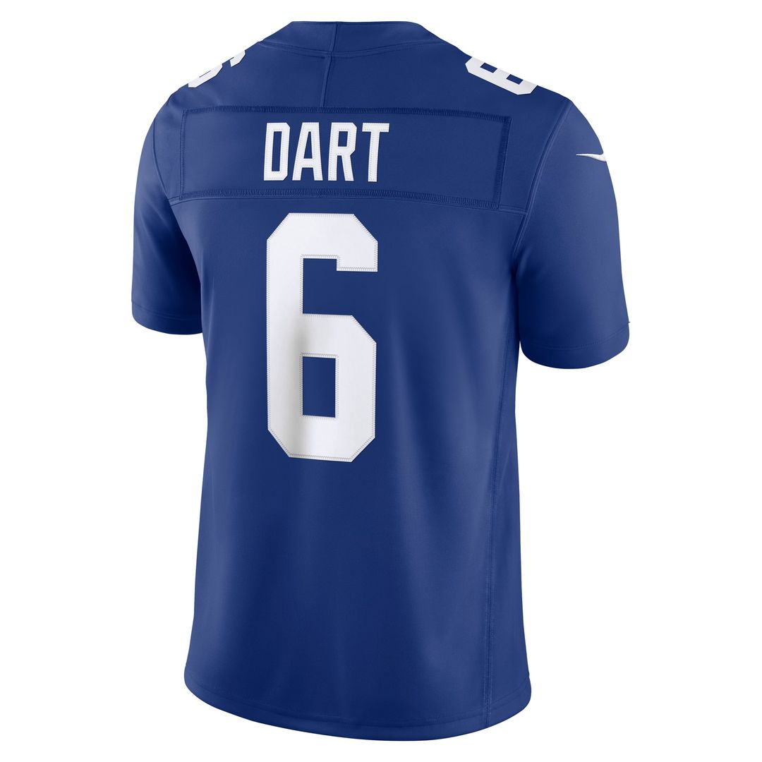 Jaxson Dart New York Giants Team Vapor F.U.S.E. Stitched Limited Jersey - Royal