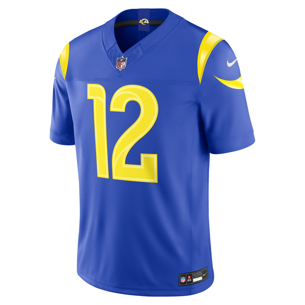 Puka Nacua Los Angeles Rams Classic Sol Vapor F.U.S.E. Stitched Limited Jersey