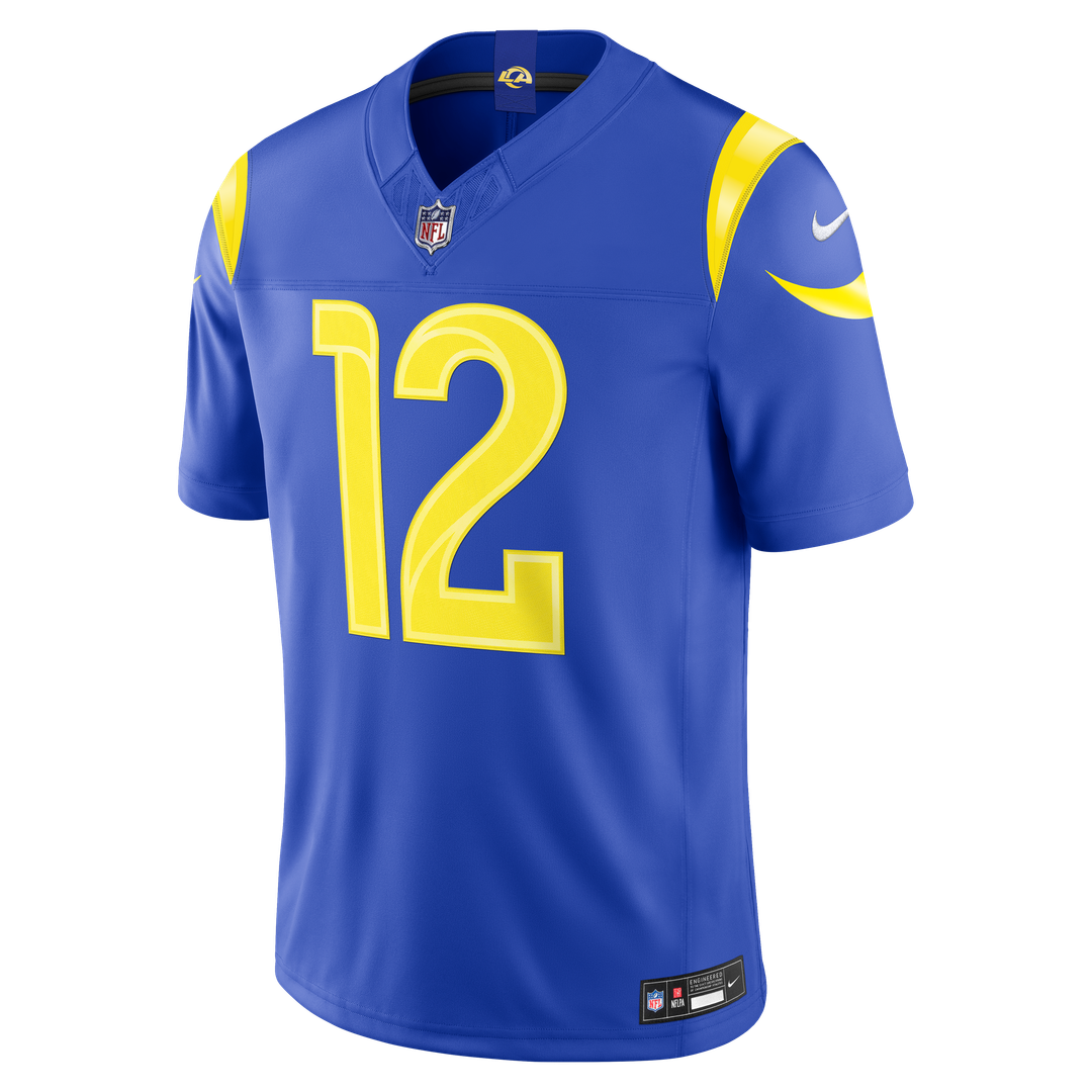 Puka Nacua Los Angeles Rams Classic Sol Vapor F.U.S.E. Stitched Limited Jersey