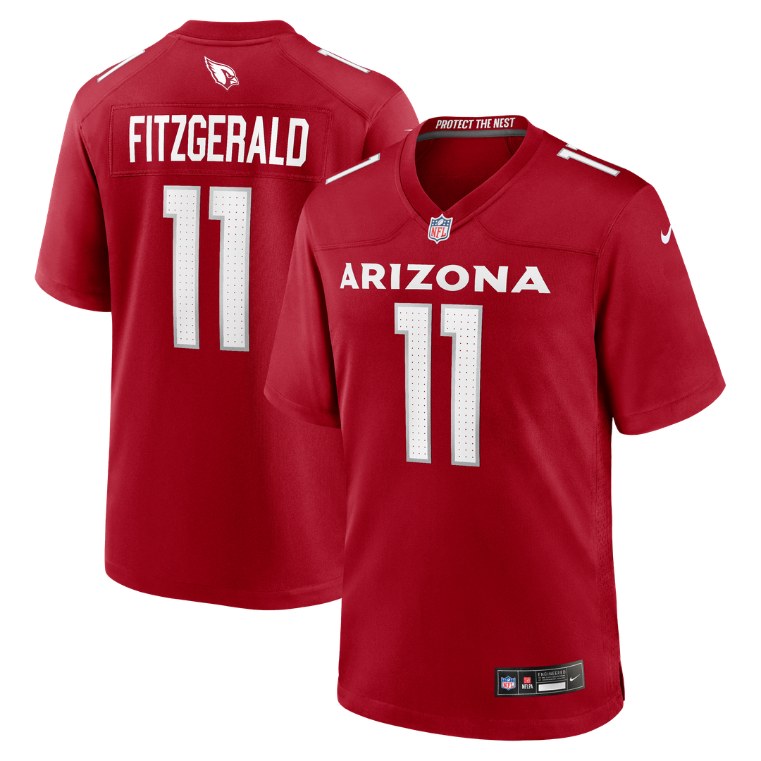 Larry Fitzgerald Arizona Cardinals Team Retired Game Jersey - Cardinal