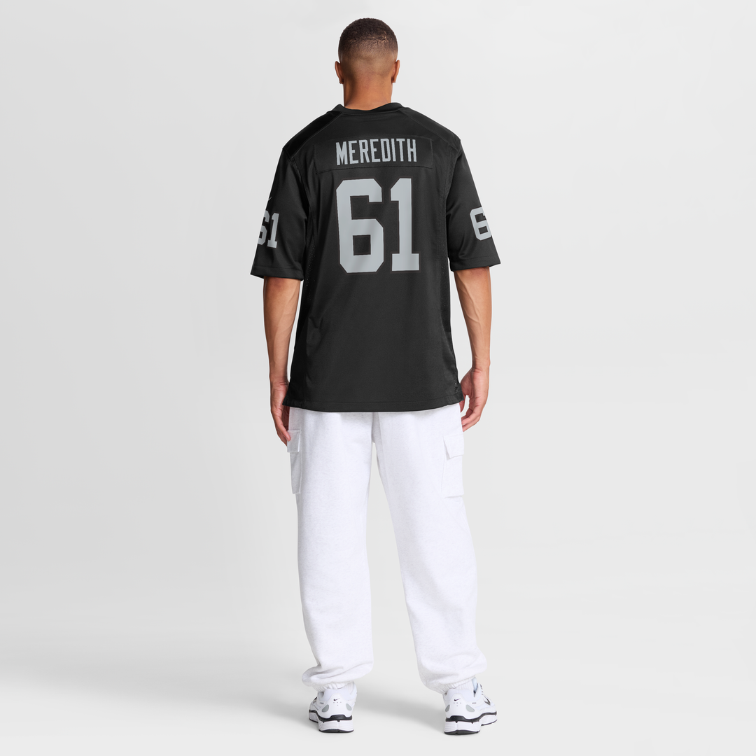 Jordan Meredith Las Vegas Raiders Game Player Jersey - Black
