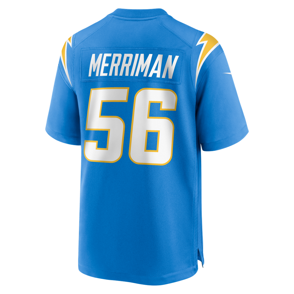 Shawne Merriman Los Angeles Chargers Game Retired Player Jersey - Powder Blue