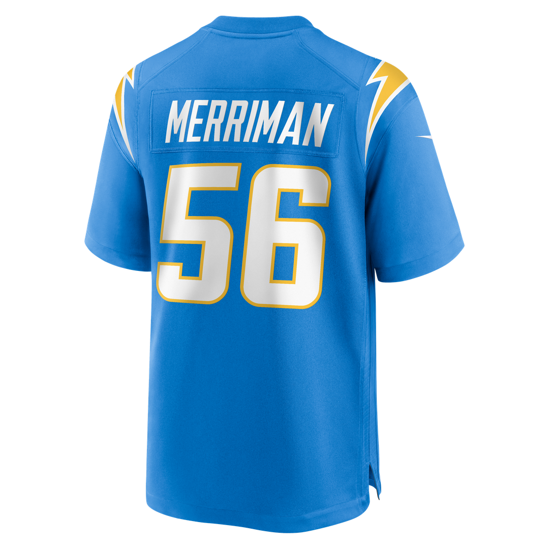 Shawne Merriman Los Angeles Chargers Game Retired Player Jersey - Powder Blue