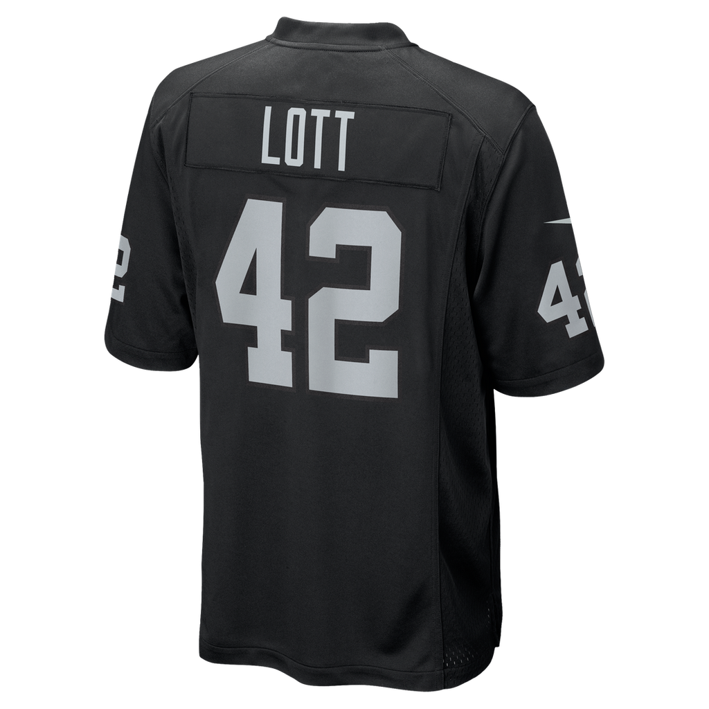 Ronnie Lott Las Vegas Raiders Game Retired Player Jersey - Black