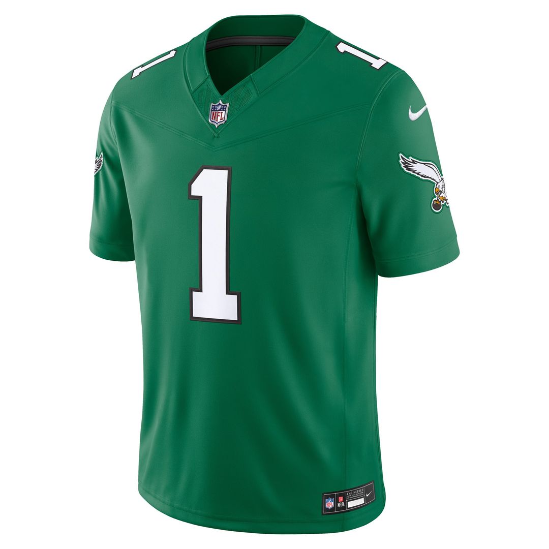 Jalen Hurts Philadelphia Eagles Team Vapor F.U.S.E. Stitched Limited Jersey - Midnight Green