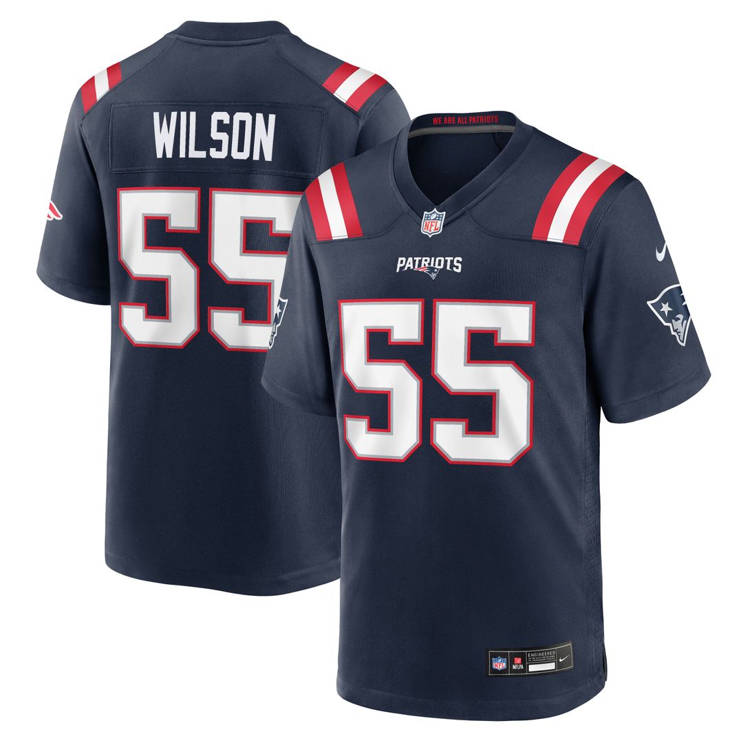 Jared Wilson New England Patriots Team Game Jersey - Navy