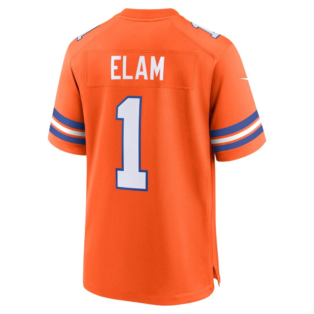 Jason Elam Denver Broncos Retired Player Alternate Game Jersey - Orange