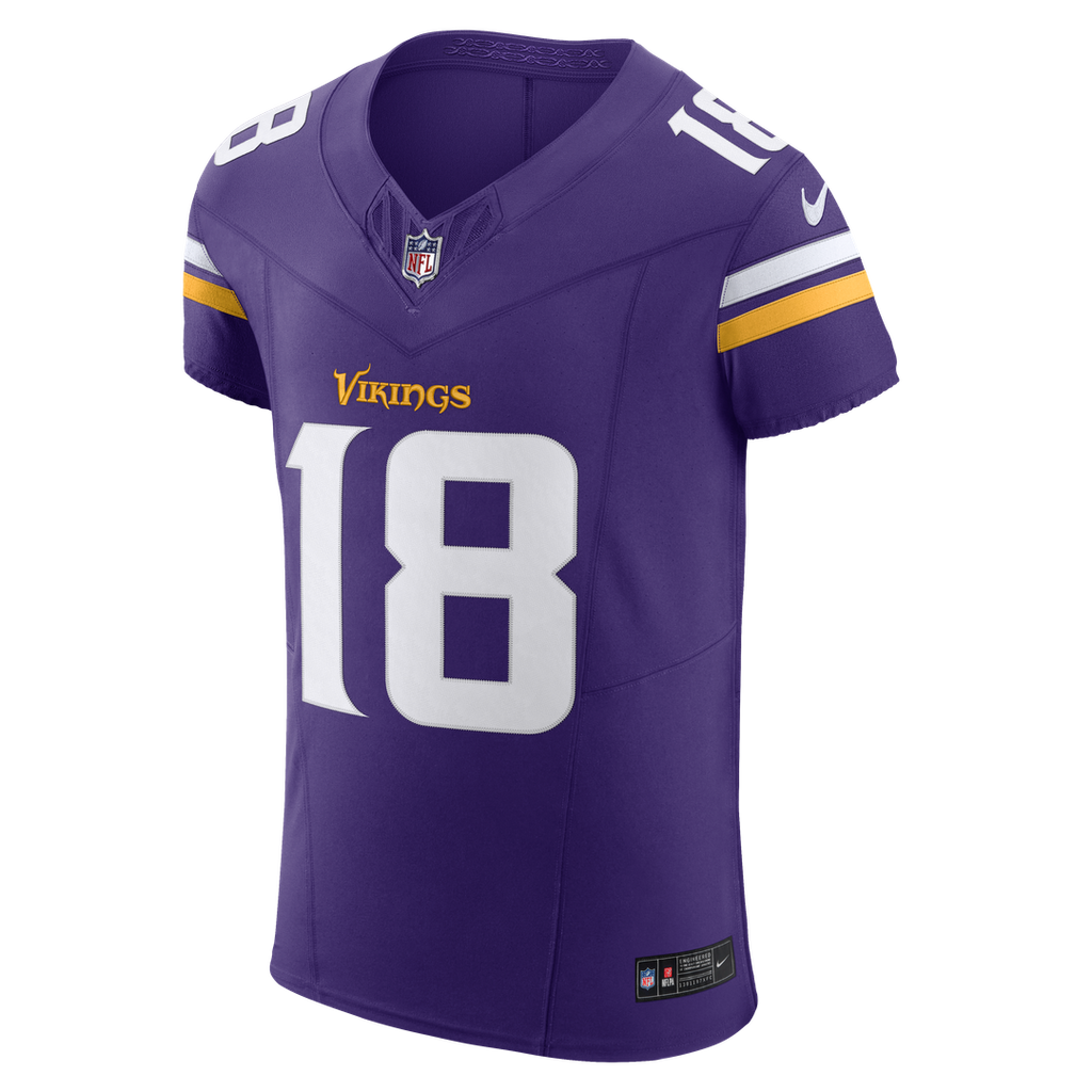Justin Jefferson Minnesota Vikings Team Vapor F.U.S.E. Elite Jersey - Purple