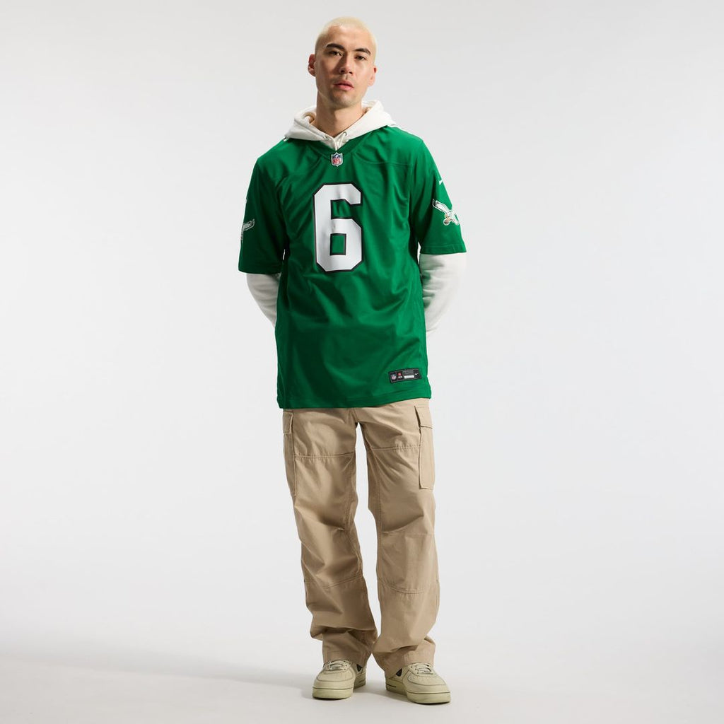 DeVonta Smith Philadelphia Eagles Alternate Game Player Jersey - Kelly Green