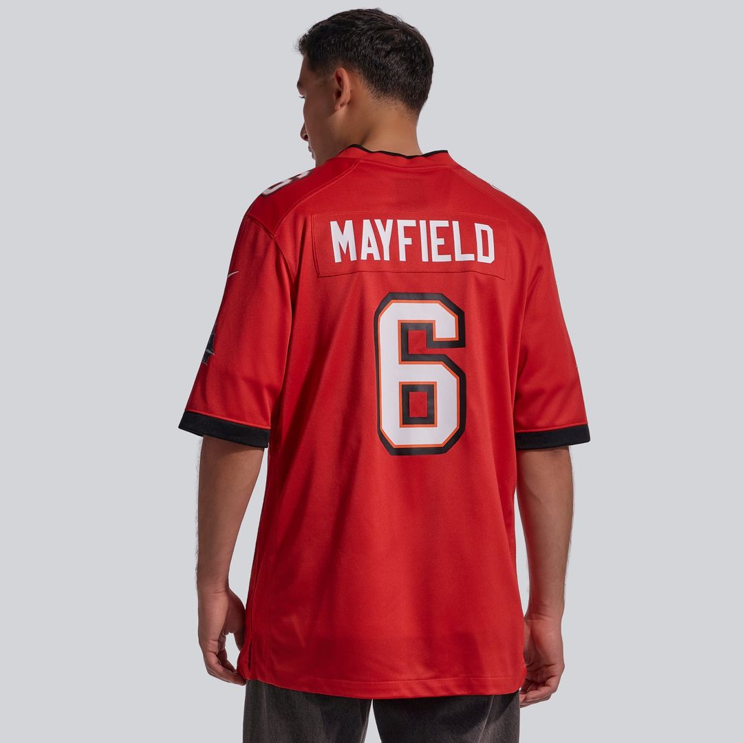 Baker Mayfield Tampa Bay Buccaneers Alternate Game Player Jersey - Pewter