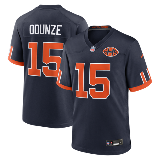 Rome Odunze Chicago Bears 2026 Rivalries Collection Game Jersey - Navy