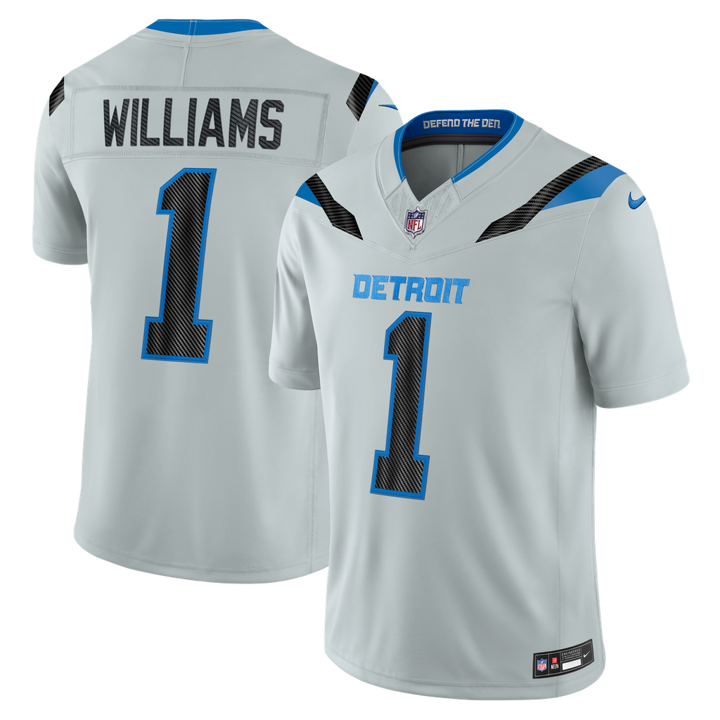 Jameson Williams Detroit Lions 2026 Rivalries Collection Stitched Limited Jersey - Silver