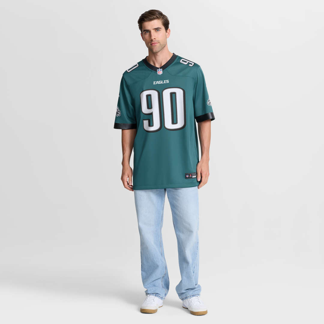 Jordan Davis Philadelphia Eagles Team Game Jersey - Midnight Green