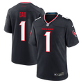 Houston Texans #1 Dad Game Jersey - Navy