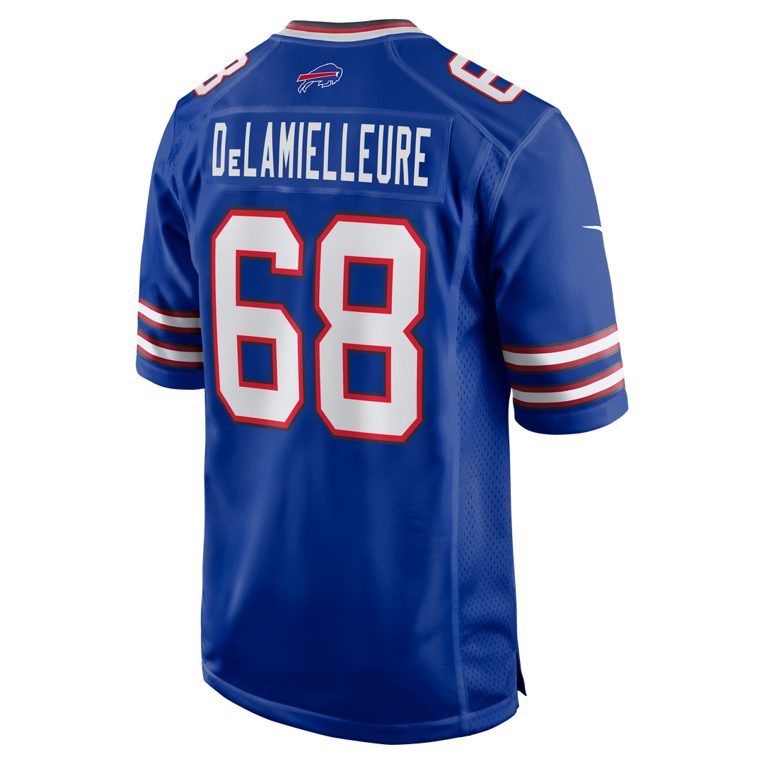 Joe DeLamielleure Buffalo Bills Game Retired Player Jersey - Royal