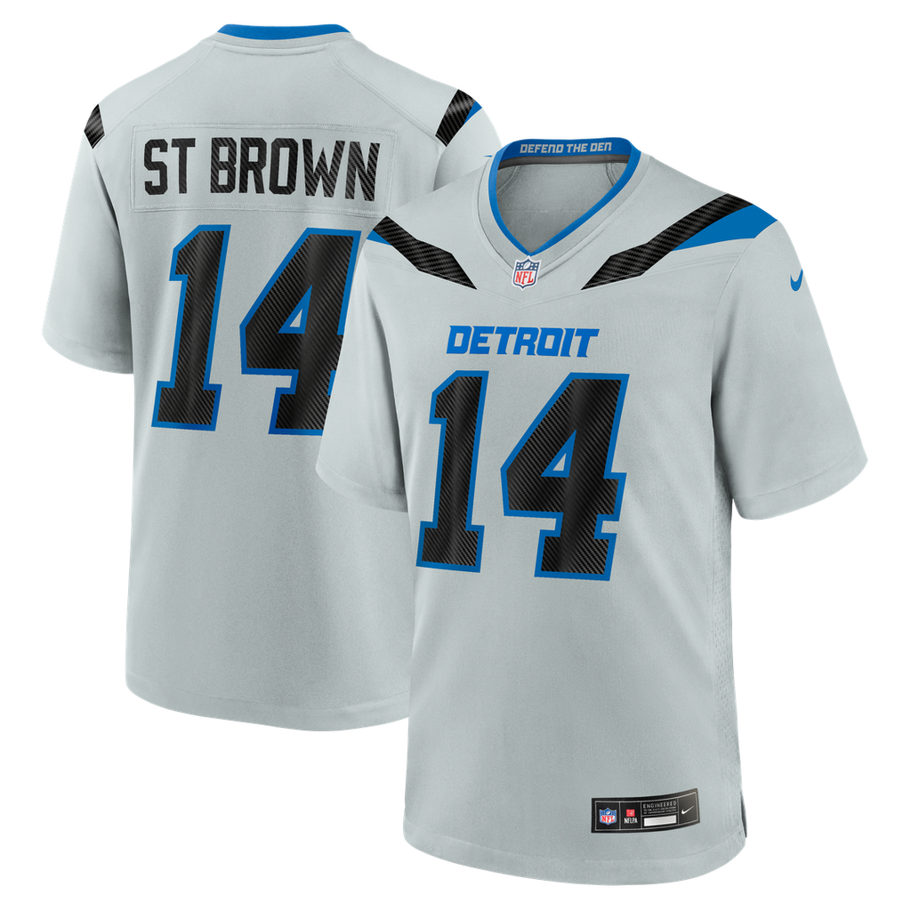 Amon - Ra St. Brown Detroit Lions 2026 Rivalries Collection Game Jersey - Silver