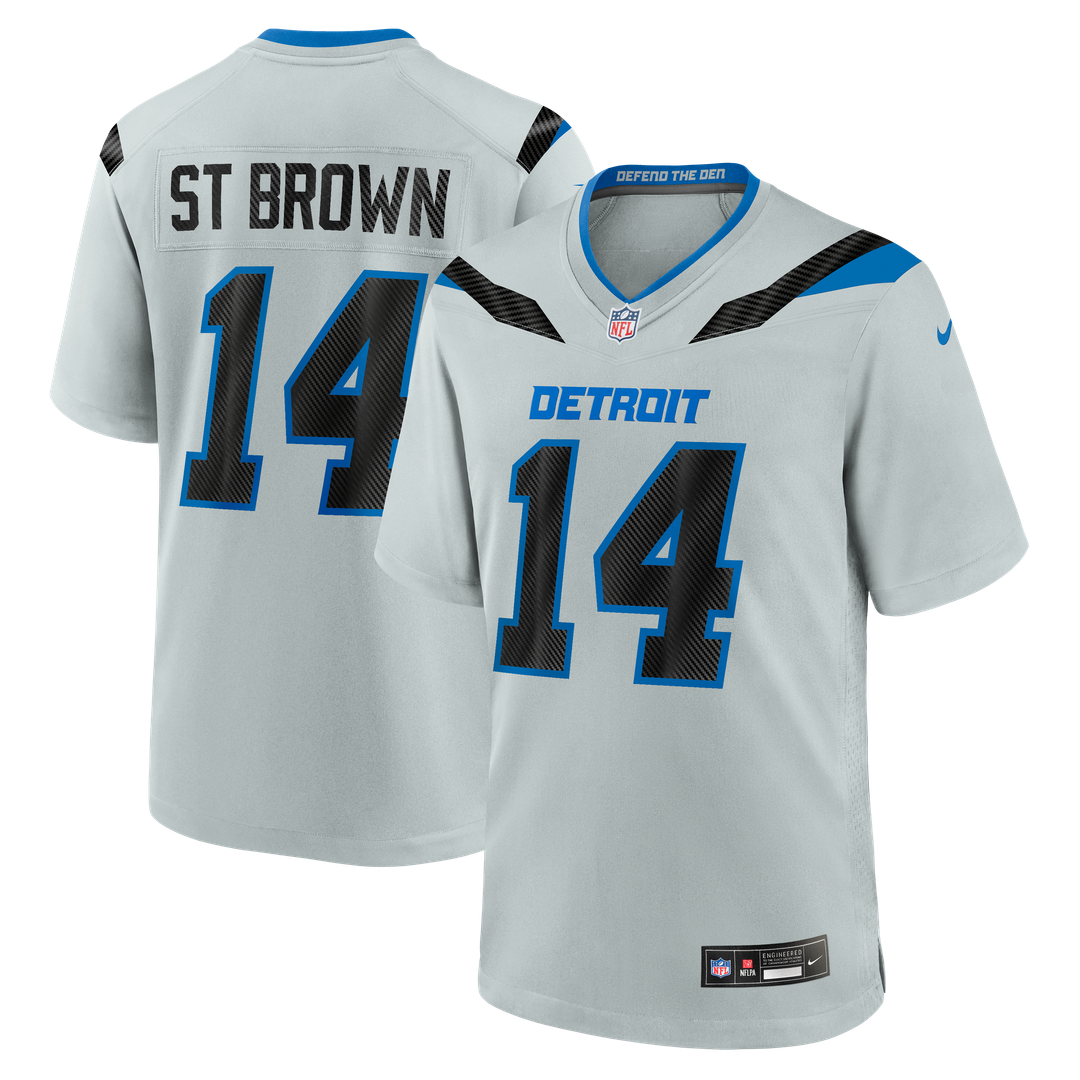 Amon - Ra St. Brown Detroit Lions 2026 Rivalries Collection Game Jersey - Silver