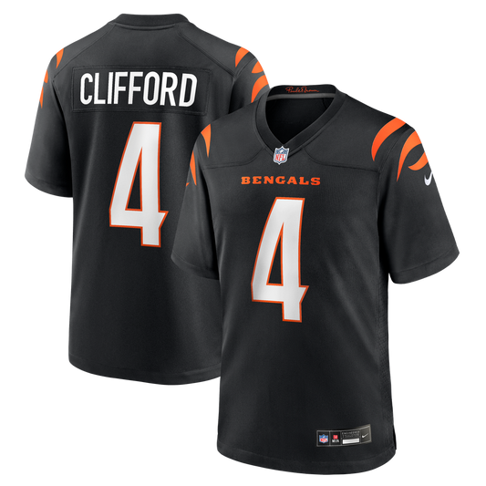 Sean Clifford Cincinnati Bengals Team Game Jersey - Black