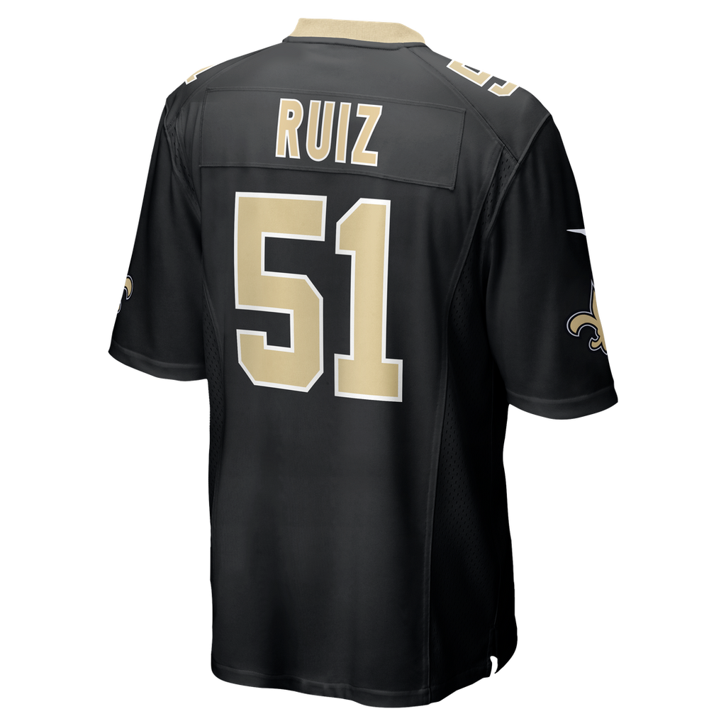 Cesar Ruiz New Orleans Saints Player Game Jersey - Black