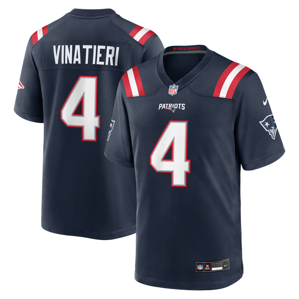 Adam Vinatieri New England Patriots Team Retired Game Jersey - Navy
