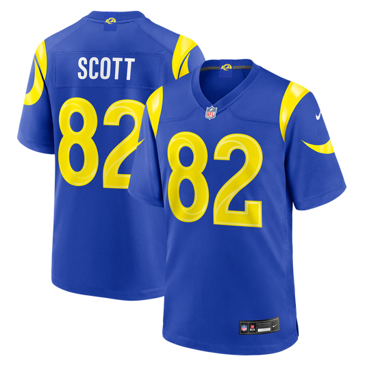 Tyler Scott Los Angeles Rams Team Game Jersey - Royal