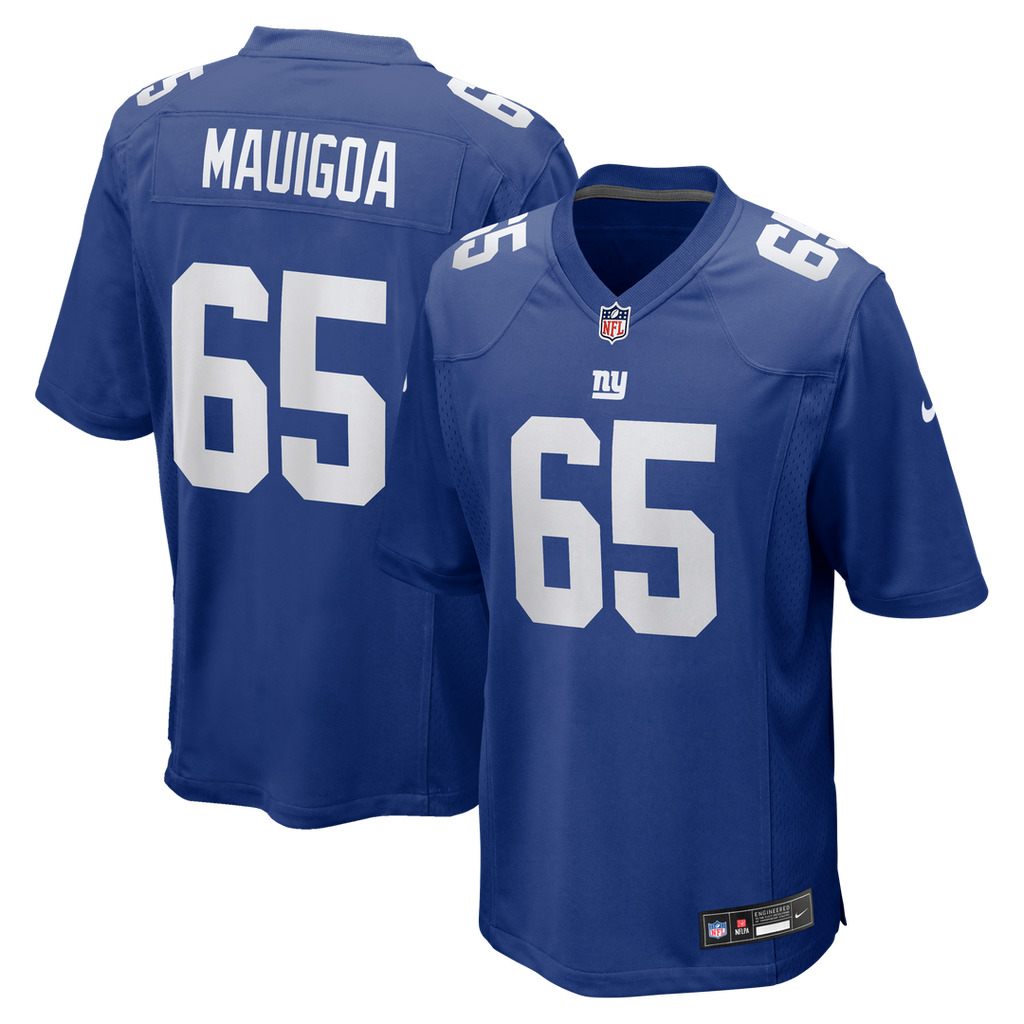 Francis Mauigoa New York Giants Team Game Jersey - Royal