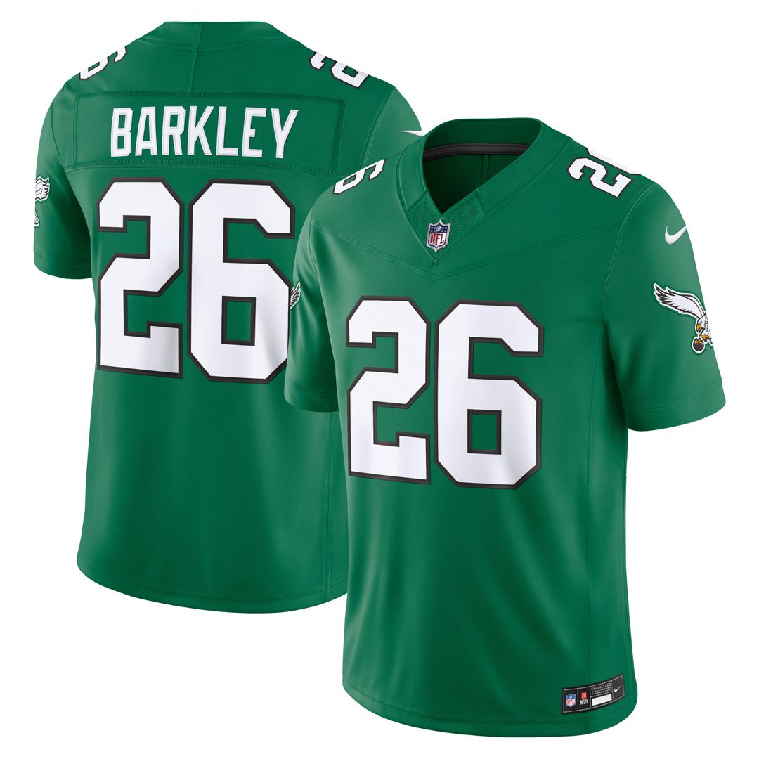 Saquon Barkley Philadelphia Eagles Team Vapor F.U.S.E. Stitched Limited Jersey - Midnight Green
