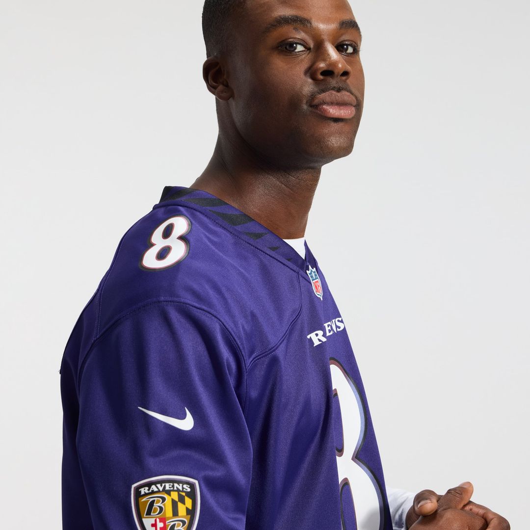 Lamar Jackson Baltimore Ravens Team Game Jersey - Purple